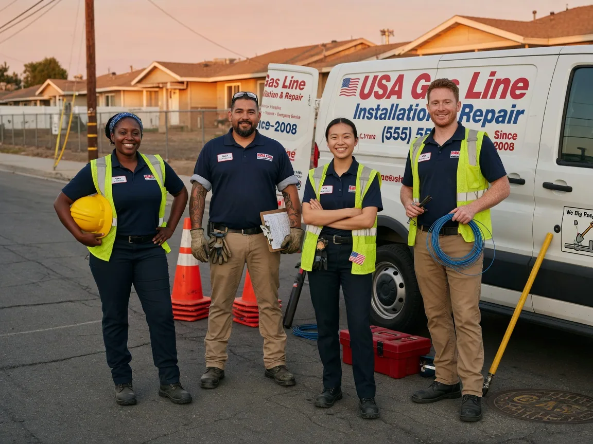 Gas Line Installation company in Edinburg, IL